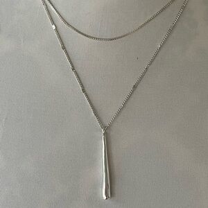 Jenny Bird Silver Layered Pendant Necklace